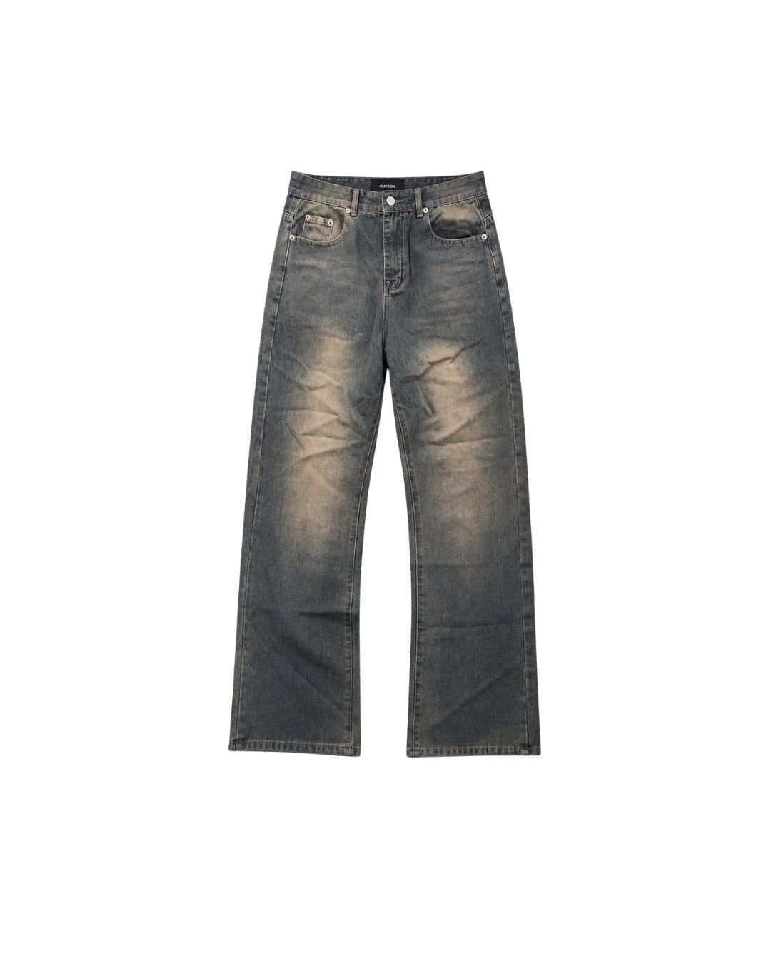  GUCOON® VINTAGE STRAIGHT WASH JEANS 