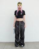  GUCOON® METALIC PARACHUTE PANTS 