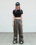  GUCOON® METALIC PARACHUTE PANTS 