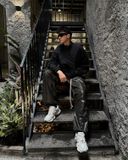  GUCOON® METALIC PARACHUTE PANTS 