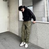  GUCOON® KAKI CARGO PANTS 