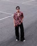  GUCOON® CUBAN SHIRT - PINK LEO 