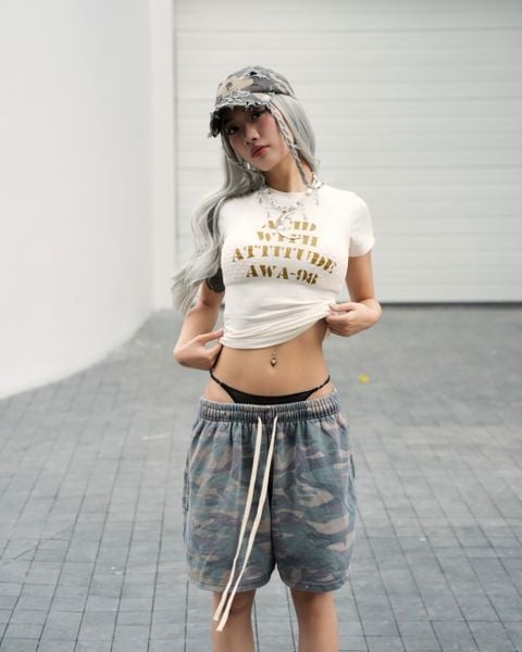  GUCOON® WASHED CAMO SHORT 