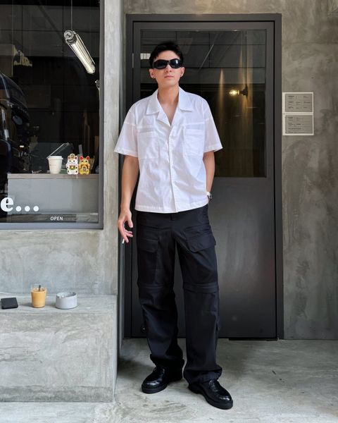  GUCOON® WHITE BOXY SHIRT 