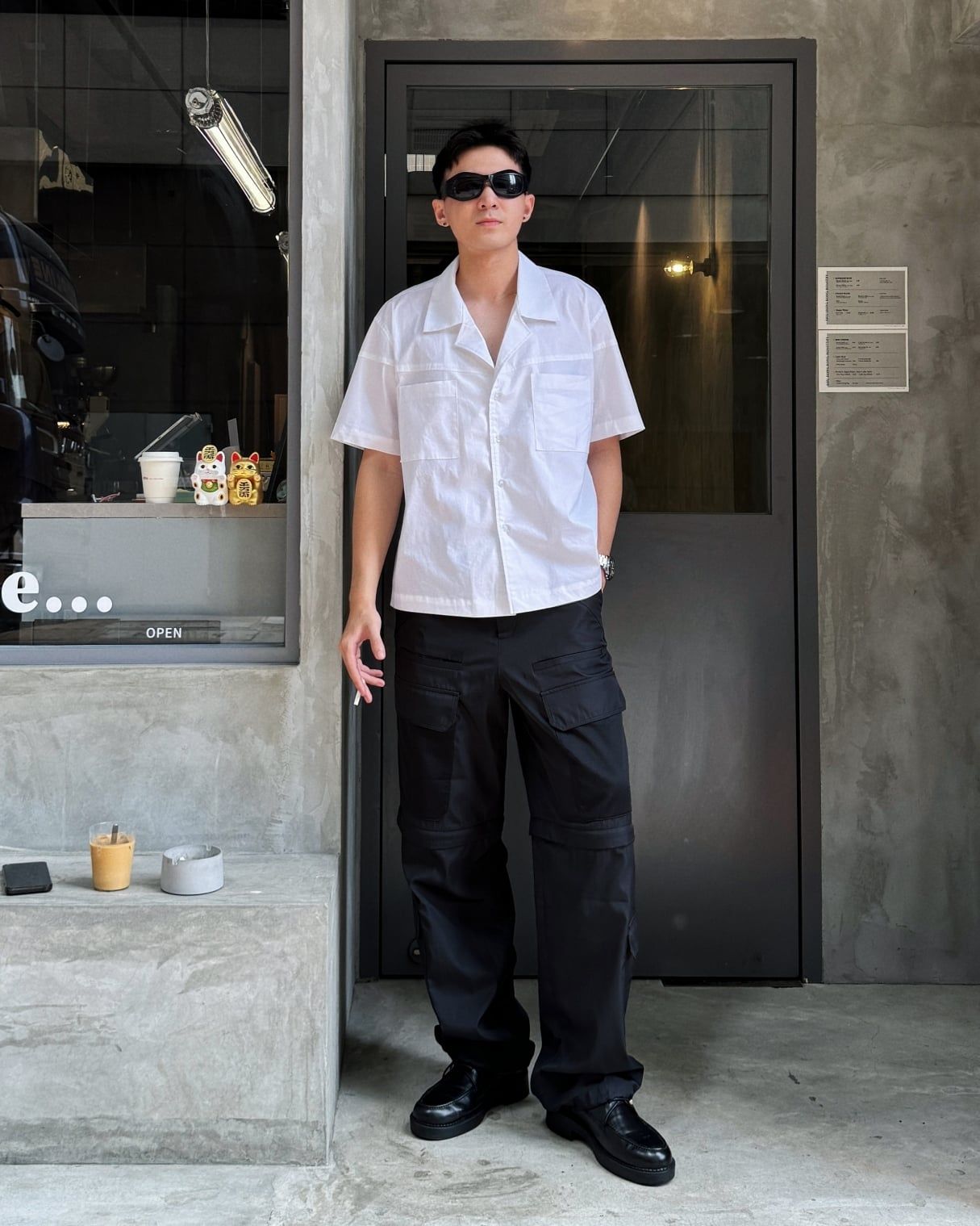  GUCOON® WHITE BOXY SHIRT 