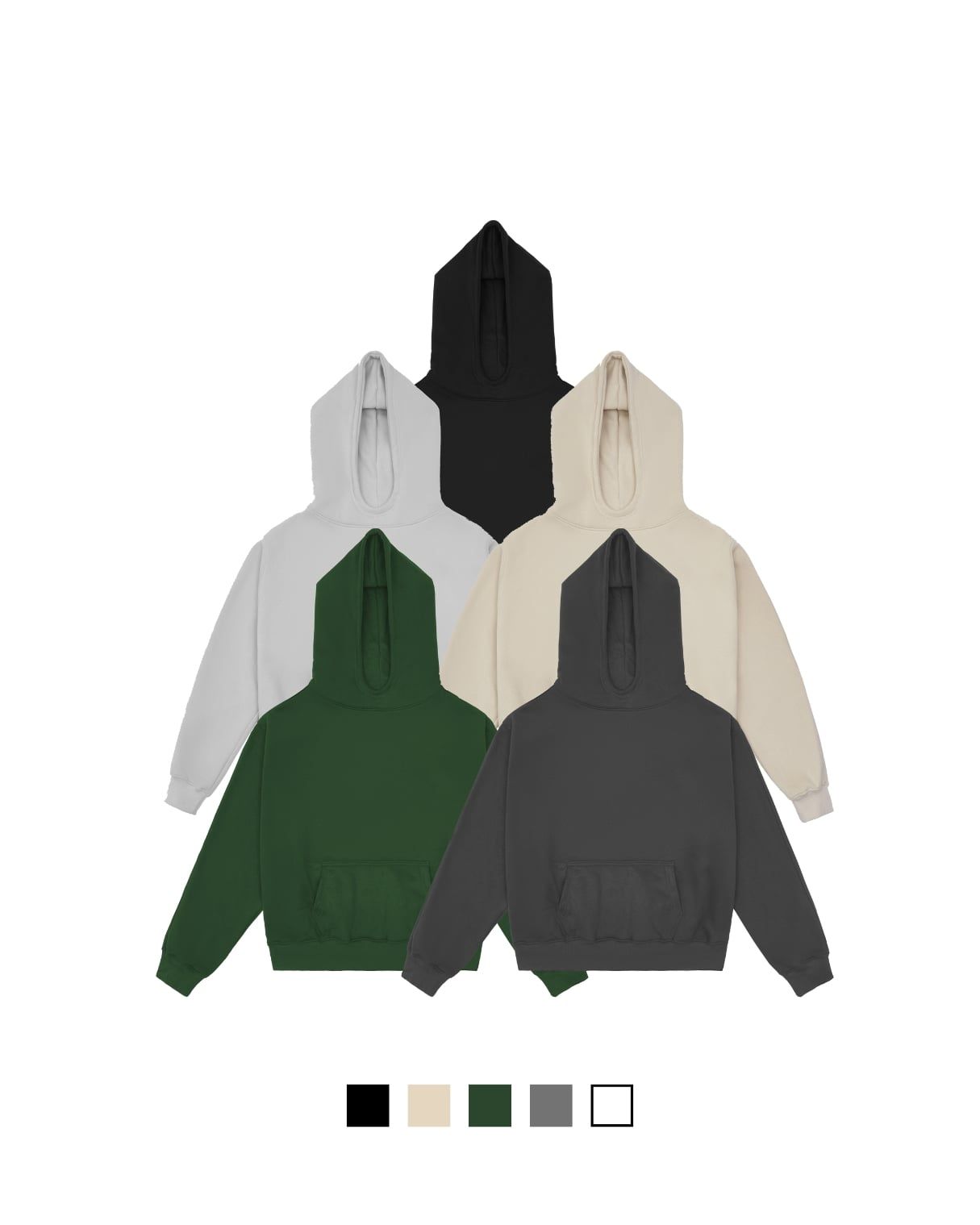  GUCOON® BLANK BOXY HOODIE 