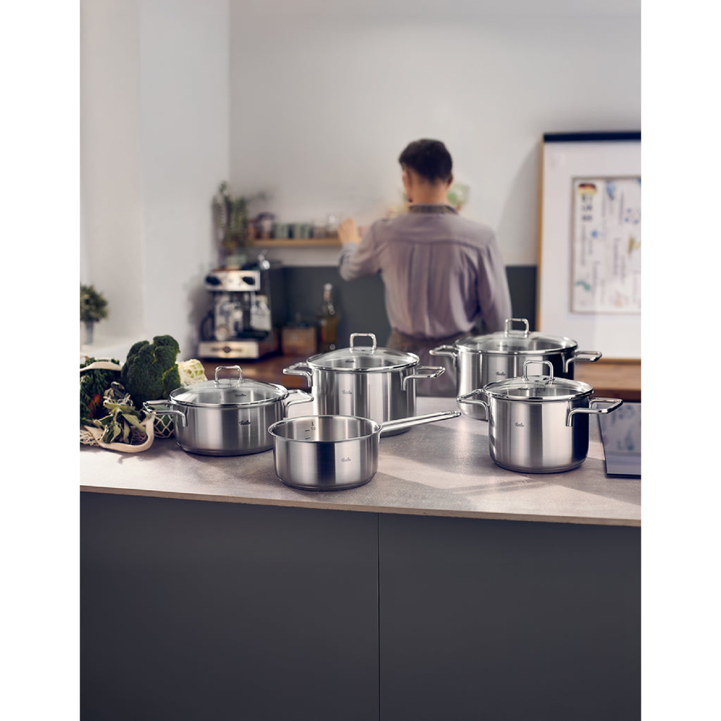 Bộ nồi Fissler SatiTherm 5 món nắp kính có quánh