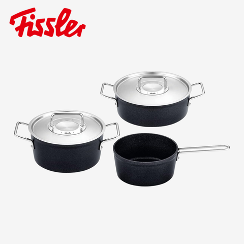 Bộ nồi Fissler Adamant 3 món nắp inox có quánh
