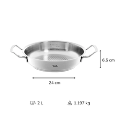 Bộ nồi 4 món Fissler Original-Profi nắp kính kèm chảo