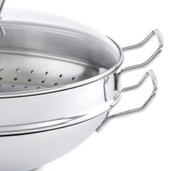 Bộ nồi lẩu và xửng hấp Fissler Nanjing 36cm