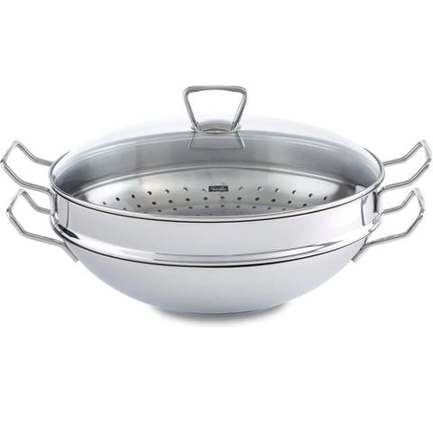 Bộ nồi lẩu và xửng hấp Fissler Nanjing 36cm