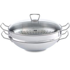 Bộ nồi lẩu và xửng hấp Fissler Nanjing 36cm