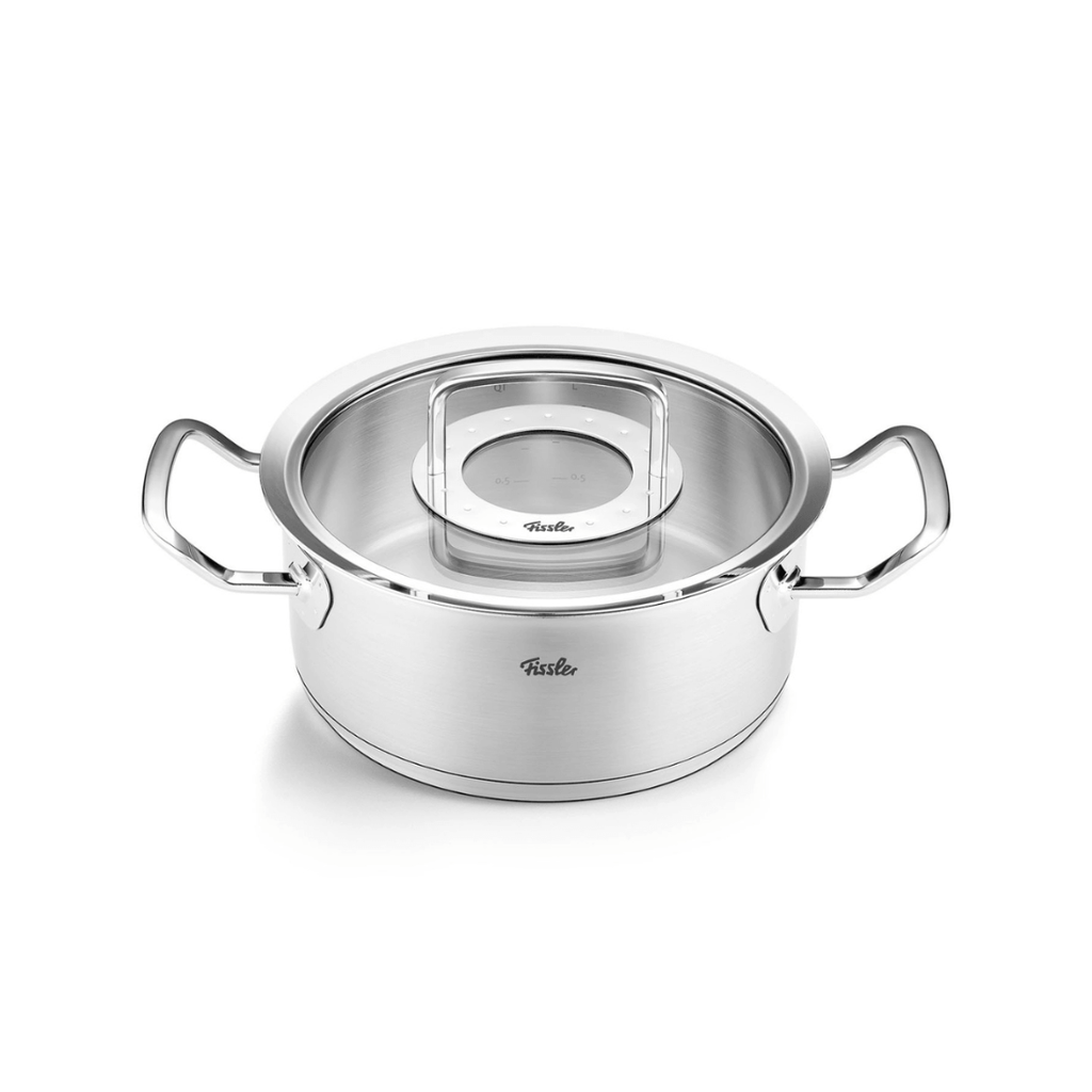 Bộ nồi Fissler Original Profi 5 món nắp kính có chảo inox Original Profi