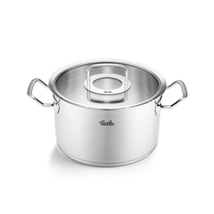 Bộ nồi Fissler Original Profi 6 món nắp kính có quánh hình nón và xửng hấp