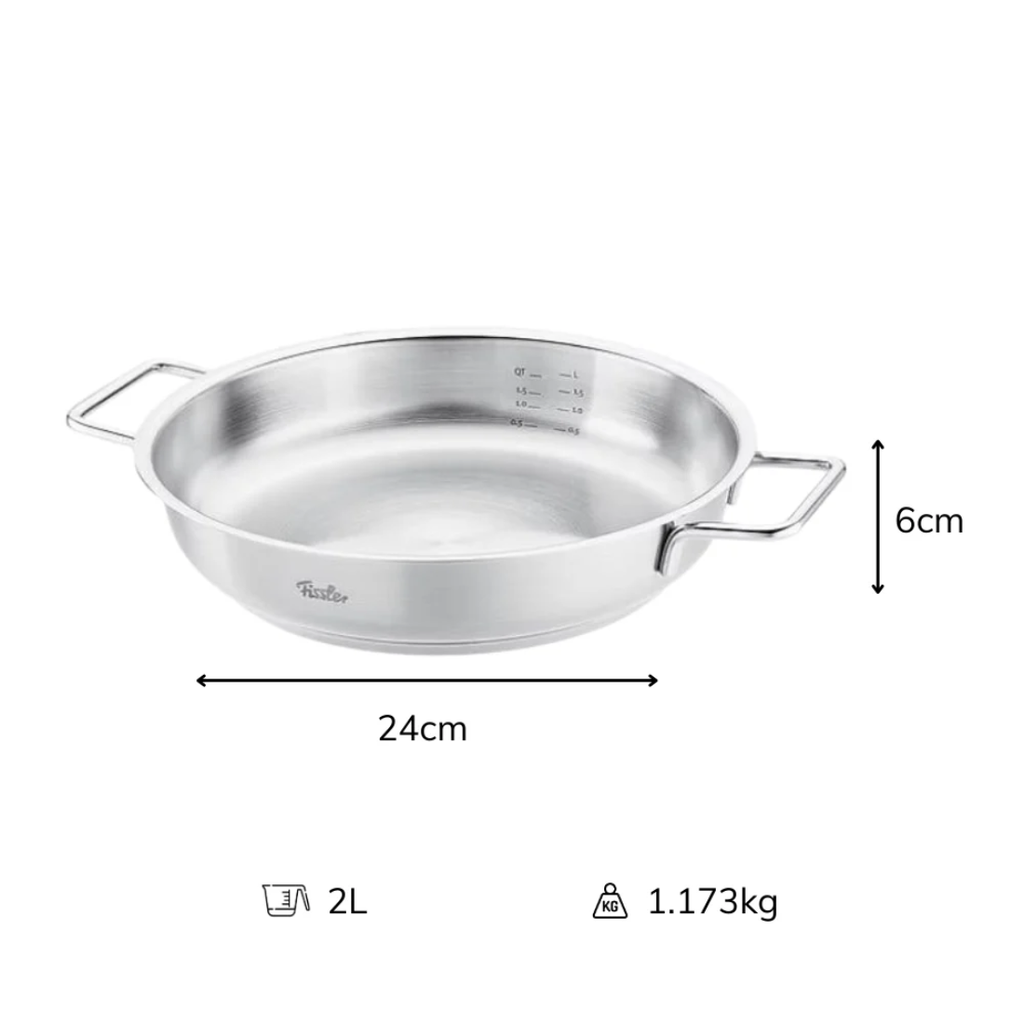 Chảo 2 tay cầm Fissler Pure 24cm