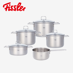 Bộ nồi Fissler SatiTherm 5 món nắp kính có quánh