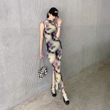  ĐẦM  D7322   ĐẦM ĐEN LOANG VÀNG D7322 