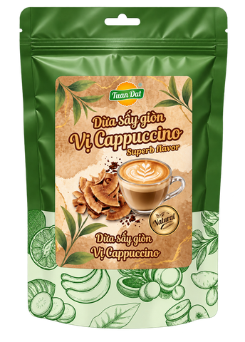 Cappuccino Flavoured Dried Coconut Chips (Dừa Sấy Giòn Vị Cappucino)