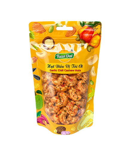 Chilli Garlic Flavoured Cashew Nuts 150g (Hạt Điều Vị Tỏi Ớt 150g)