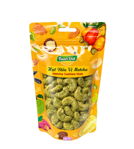 Matcha Flavoured Cashew Nuts 150g (Hạt ĐIều Vị Matcha 150g)
