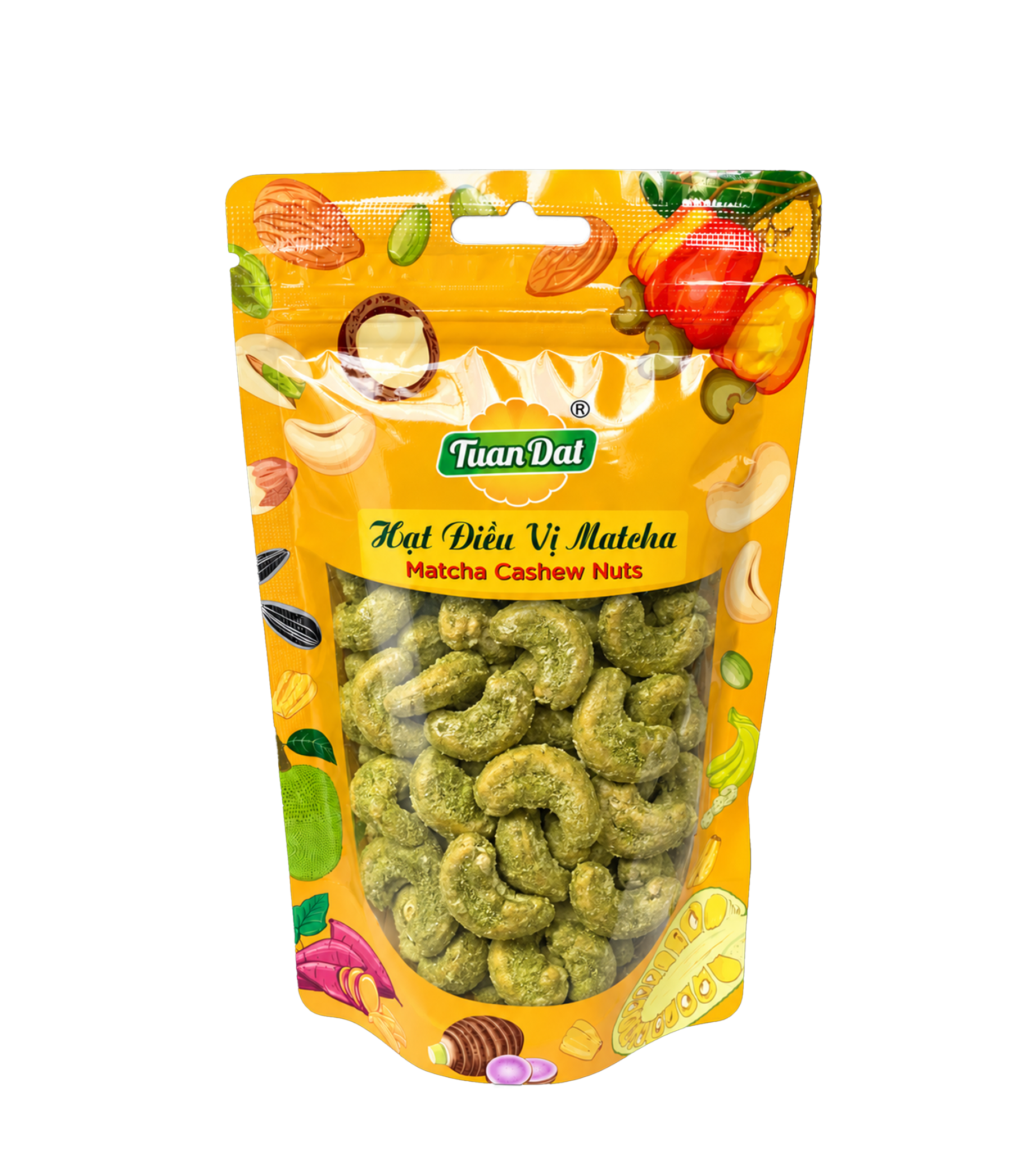  Matcha Flavoured Cashew Nuts 150g (Hạt ĐIều Vị Matcha 150g) 