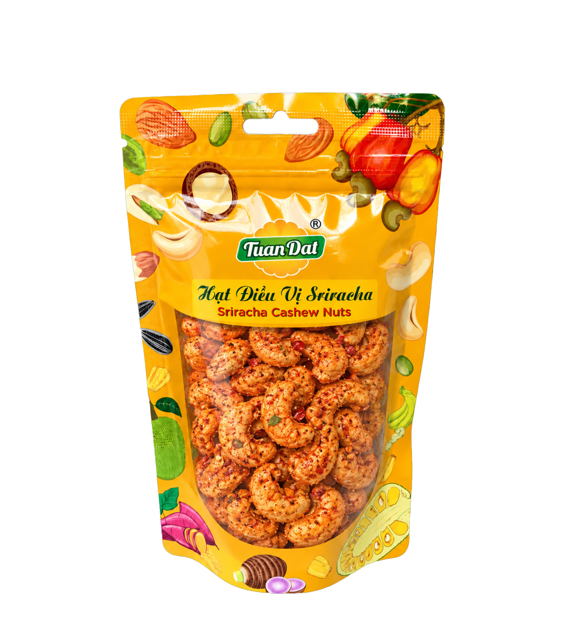  Sriracha Flavoured Cashew Nuts 150g (Hạt Điều Vị Sriracha 150g) 