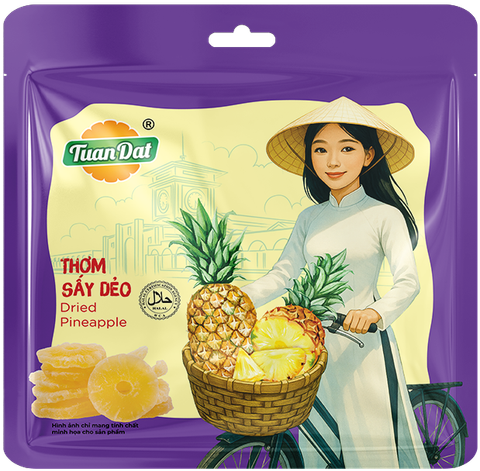 Soft Dried Pineapple 50g (Thơm Sấy Dẻo 50g)