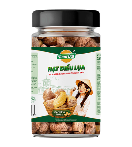 Cashew Nuts With Skin 100g (Hạt Điều Lụa 100g)