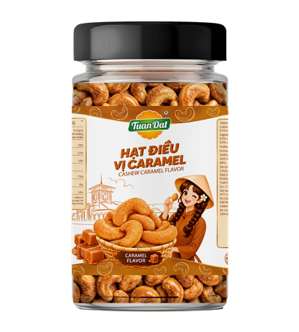 Caramel Flavored Cashew Nuts 100g (Hạt Điều Vị Caramel 100g)