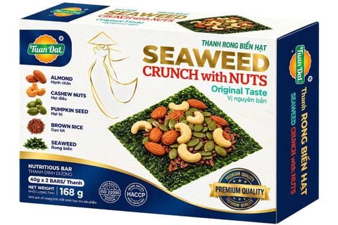 Sweed crunch with nuts 168g (Thanh rong biển kẹp hạt 168g)