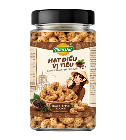Pepper Flavored Cashew Nuts 100g (Hạt Điều Vị Tiêu 100g)