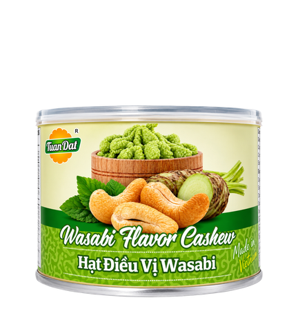 Wasabi Flavored Cashew Nuts 150g (Hạt Điều Vị Wasabi 150g)