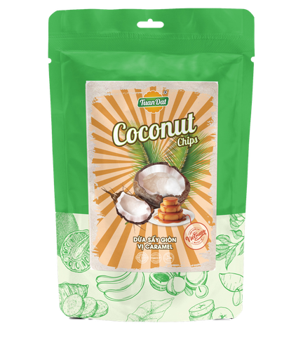 Caramel-Flavored Crispy Dried Coconut (Dừa Sấy Giòn Vị Caramel)