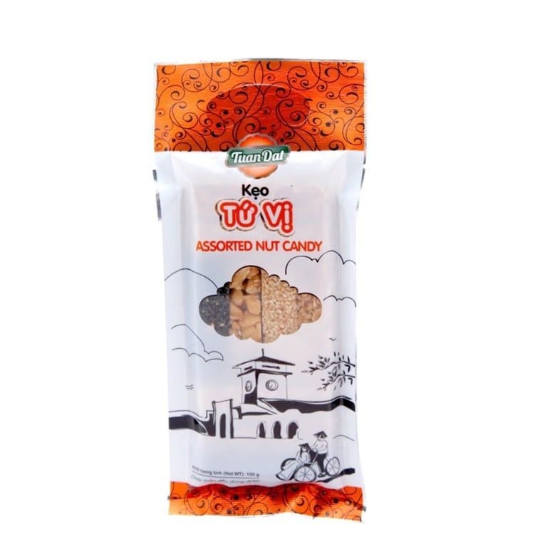  Four-Flavor Candy 100g (Kẹo Tứ Vị 100g) 
