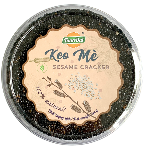 Black Sesame Cracker 130g (Kẹo Mè Đen 130g)