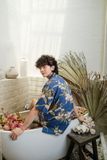  Navy Tropical Shirt 