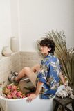  Navy Tropical Shirt 
