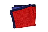  Khăn Vắt Túi Lụa Đỏ Viền Navy 