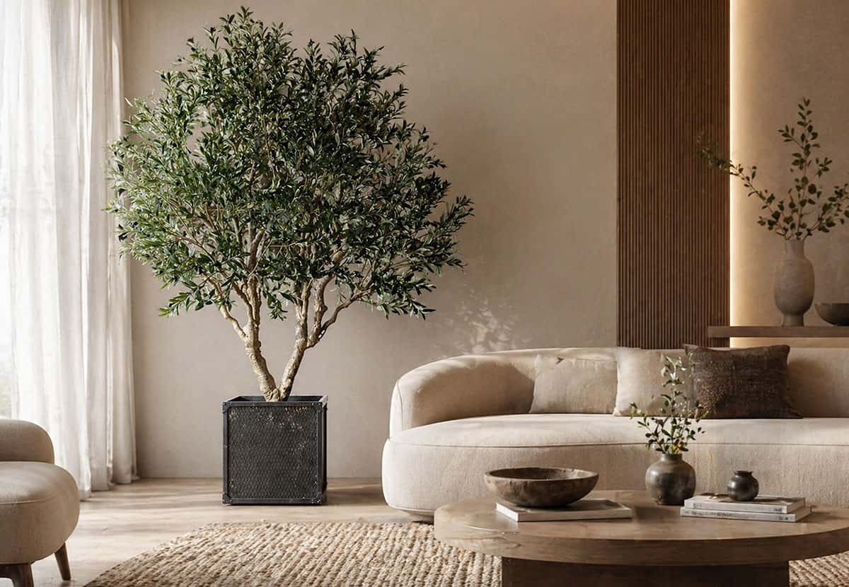 Giải pháp thi công cây giả trang trí nội thất