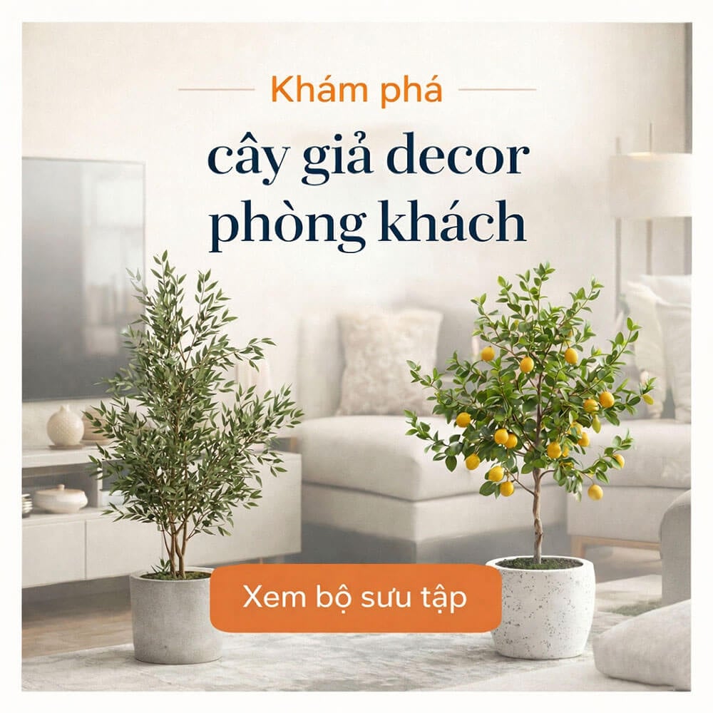 Cây giả cho phòng khách