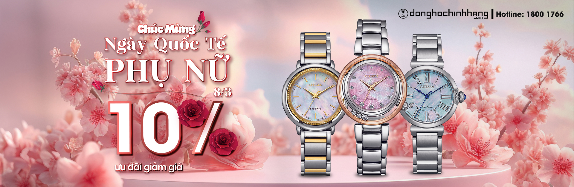 Citizen ưu đãi đặc biệt ngày 8/3