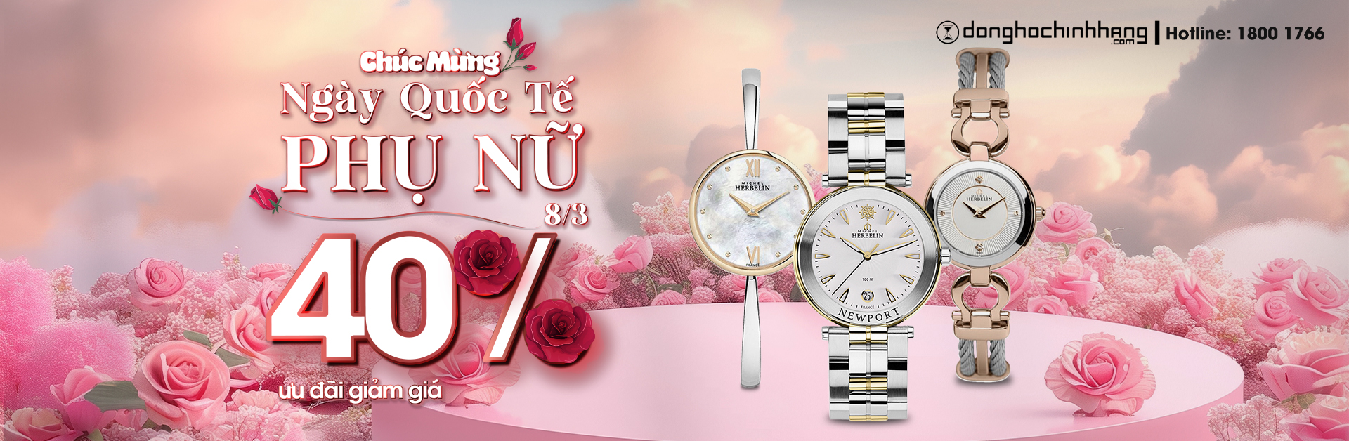 Michel Herbeline ưu đãi đặc biệt ngày 8/3