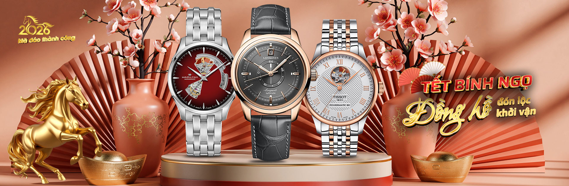 Gợi ý quà tặng năm mới sang trọng: Chọn đồng hồ Longines, Tissot, Hamilton với ưu đãi hấp dẫn