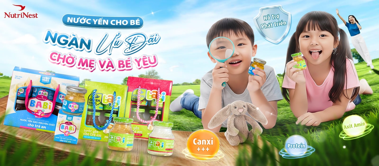 Green Bird - Nước Yến Sào Chưng Đường Phèn