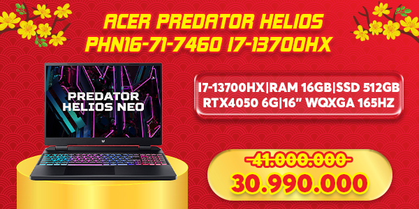 Laptop Acer Predator Helios PHN16-71-7460 I7-13700HX