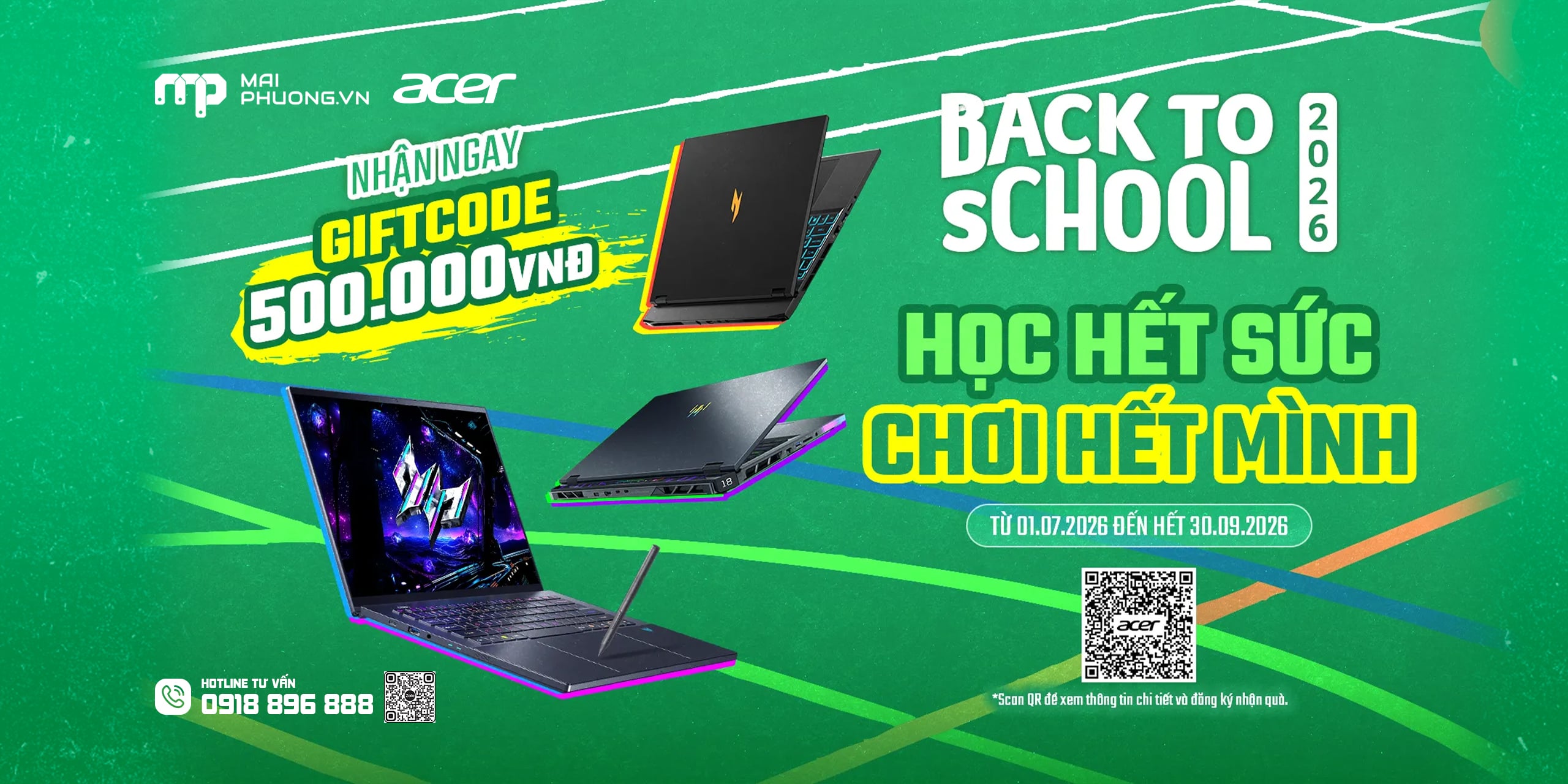 ACER BACK TO SCHOOL 2026: Học Hết Sức, Chơi Hết Mình