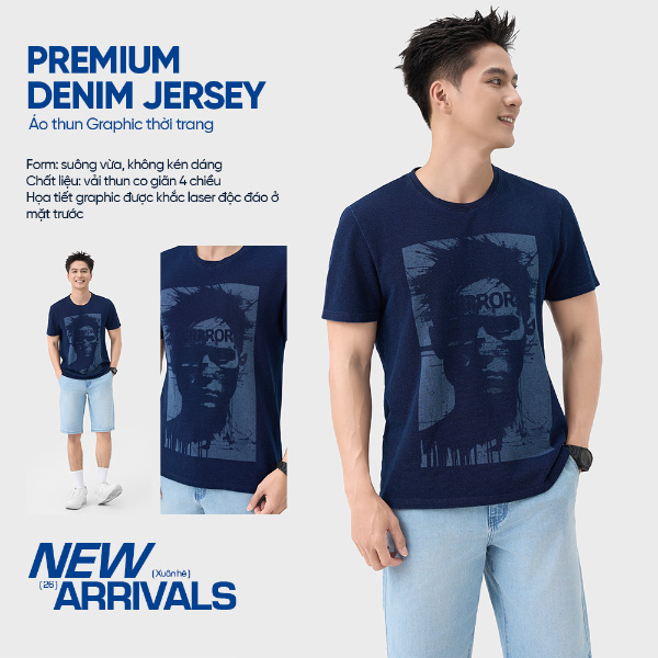 Lookbook Short Jean & Áo Thun Graphic - GENVIET JEANS