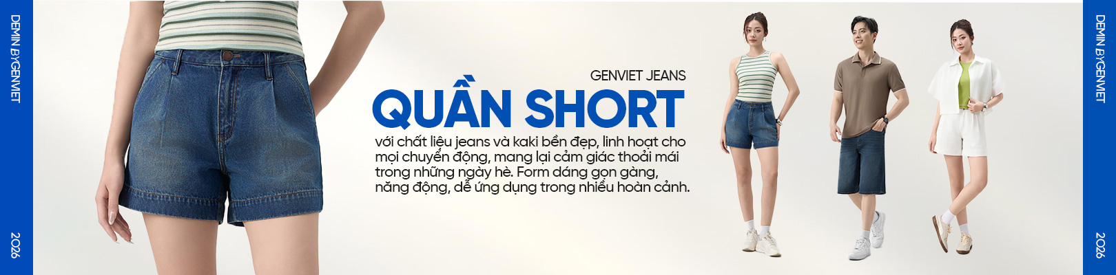 Quần Short - Quần Ngố - GENVIET JEANS
