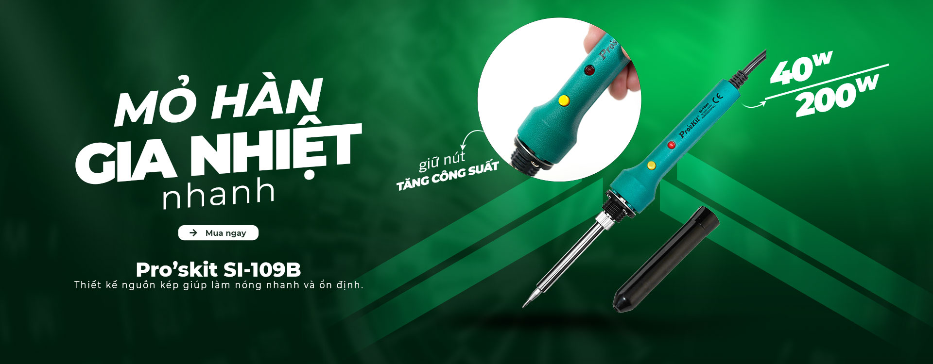 Mỏ hàn Pro'skit SI-109B (40W/ 200W)