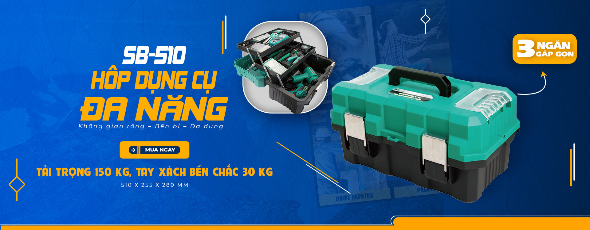 Chia sẻ: Hộp dụng cụ nhựa Pro'skit SB-510